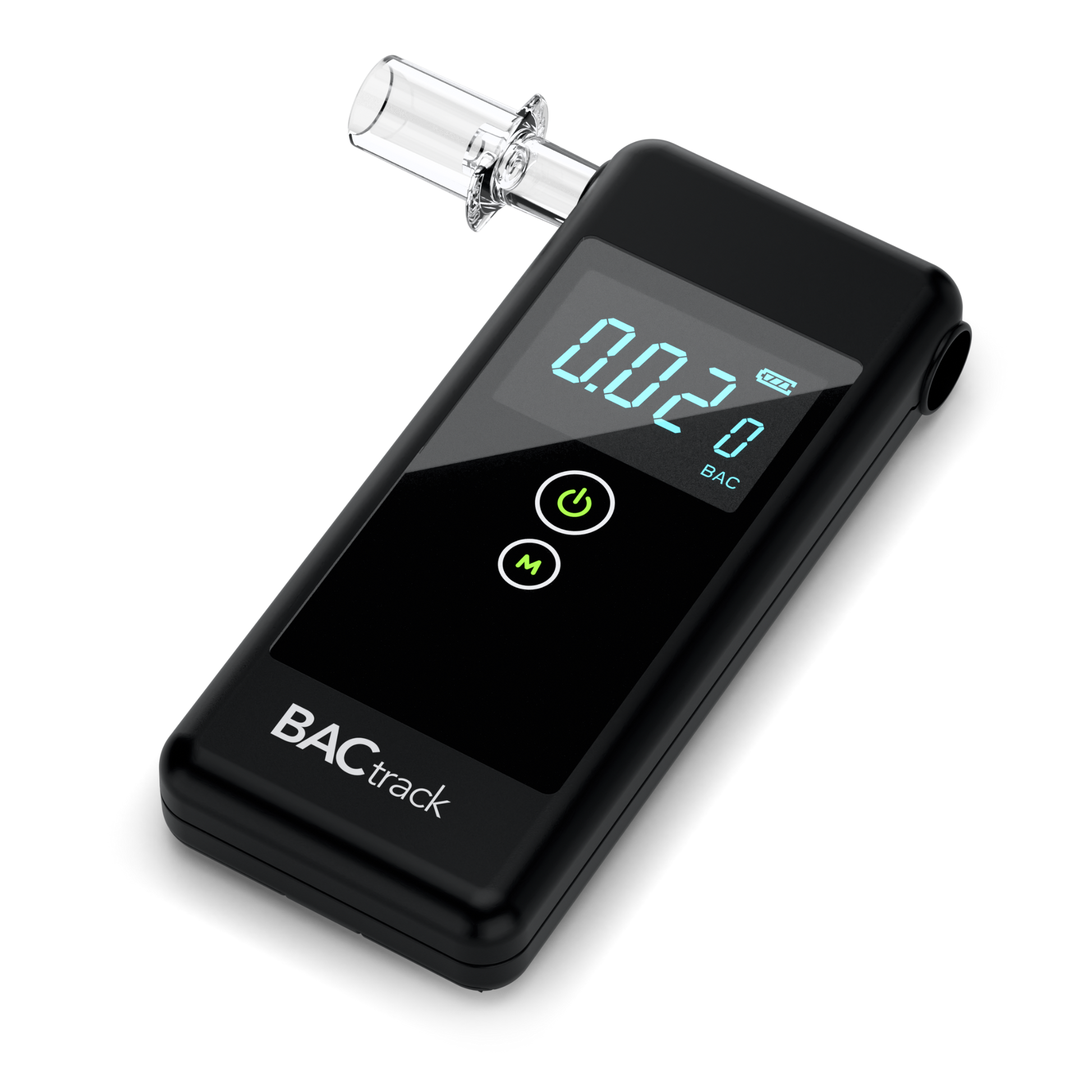 BACtrack Trace Breathalyzer lying down