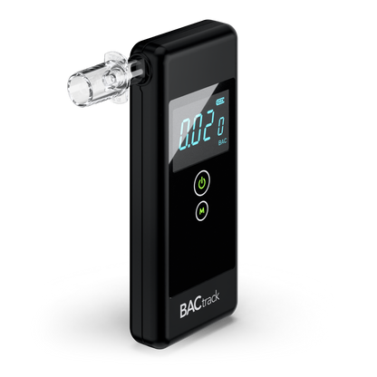 BACtrack Trace Breathalyzer angled