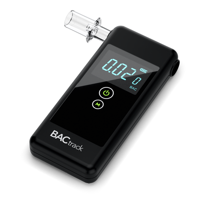 BACtrack Trace Breathalyzer lying down